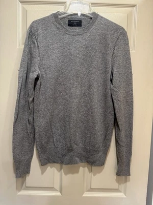 ALLSAINTS Men’s Heather Gray 100% Wool Crewneck Sweater Sz Small S - Image 1 of 4