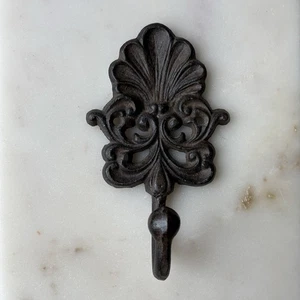Gusseisen Wandhaken Französischer Landhausstil Kleiderhaken Rustikal Architektur - Bild 1 von 4