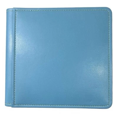 Creative Memories 9 x 9 PicFolio 相册 12 页织物蓝色绿色拼接 — 第 1/4 张图片