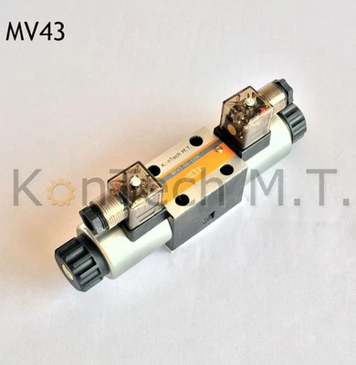 Hydraulic Solenoid Valve 4/3 - Way Valve - NG06 - CETOP3 - Includes Plug - Image 1 of 3