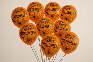 10pcs Halloween Latex Balloon 12" Happy Halloween Decoration Balloon - Picture 1 of 2