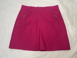 Kate Spade Girls Bright Pink Fuschia Skirt Gold Zipper Accents Size 14 - Picture 1 of 6
