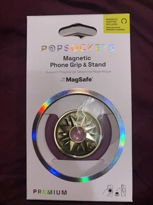 PopSockets Magnetic MagSafe Phone Round Grip & Stand for iPhone - Purple & Gold - Image 1 of 3