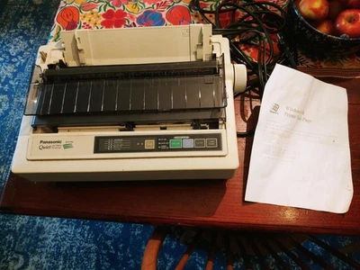 Panasonic KX-P2023 Quiet 24 Pin Dot Matrix Printer Parallel TESTED WORKS - Image 1 of 4