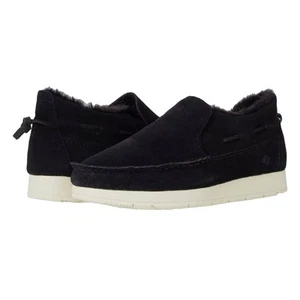 Mocasín de gamuza negro SPERRY Moc-Sider forro de piel sintética para hombre mocasines cómodos 12 nuevos con etiquetas - Imagen 1 de 15