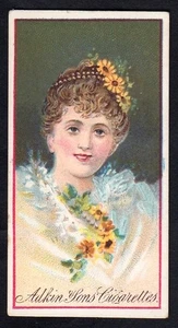 Adkin Cigarette Card - Pretty Girl Series (Commodore Back) - Picture 1 of 2