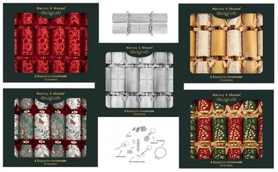 Christmas Crackers Exquisite Handmade 6 Pack Luxury Xmas Recyclable Set 13.5" - Image 1 of 2