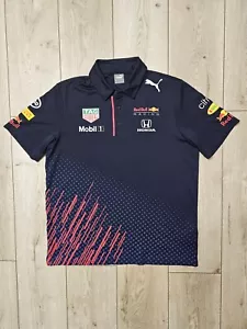 RED BULL F1 TEAM SHIRT JERSEY POLO F1 RED BULL JERSEY HONDA SHIRT L PUMA - Picture 1 of 9