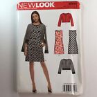 NewLook 6302 robe décalée veste de culture bordée femmes sans manches nouveau motif non coupé