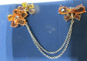 Avon 2005 Fluttering Butterfly Pin Simulated stones - Picture 1 of 2