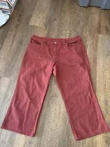 Duluth Pants Womens 16Wx29 Pink Flex Fire Hose Cargo Curvesetter Ladies 38x24 - Picture 1 of 5