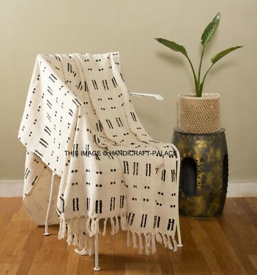 Hand Block Bedruckt Wendbar Sofa Überwurf Decke Bettbezug Picknick Wandteppich - Bild 1 von 3