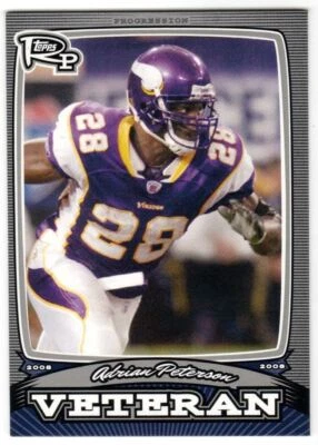 2008 Topps Rookie Progression Veterans Silver Adrian Peterson 121/299 #PV-AP - Image 1 of 2