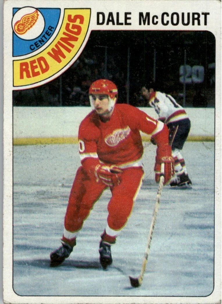 1978-79 TOPPS NHL HOCKEY #132 DALE MCCOURT RC ROOKIE DETROIT RED WINGS