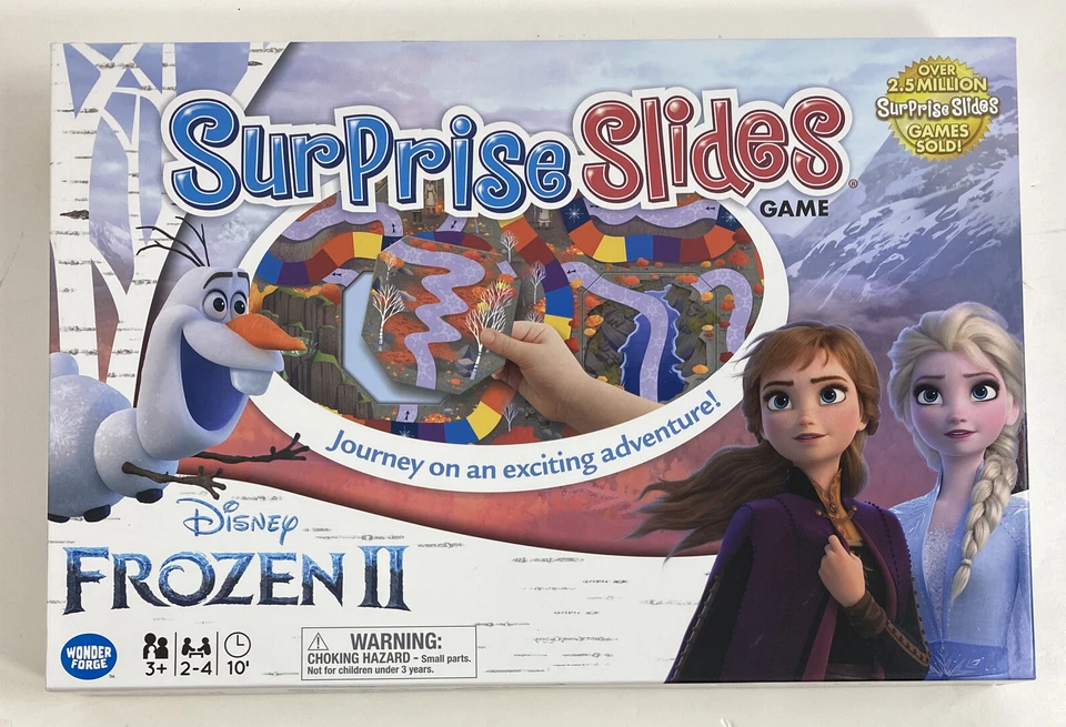 Disney Frozen 2 Surprise Slides Board Game Ages 3 Christmas Present Gift