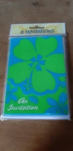 Party invitation cards with envelopes- pack of 8 - Picture 1 of 2