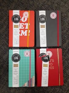Leatherette Bulleting Log Composition Notebook Journal, 6"x8.5", Choose Color