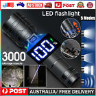 1200000lm Led Flashlight Zoom Light Super Bright Torch Type-c Rechargeable Lamp