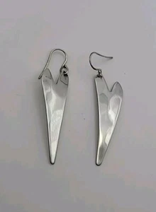 Robert Lee Morris RLM Studio Andy Warhol Heart Sterling Silver Earrings  - Picture 1 of 6