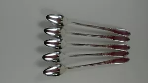 (Usato) (5) Cucchiaini da tè ghiaccio National Silver Co. Silverplate KING EDWARD 7 1/2" - Foto 1 di 3