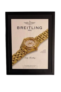 Vintage Print AD Breitling Callistino Woman's Watch Gemstone Setting Lady 1884 - Picture 1 of 3