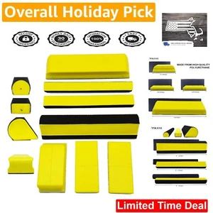 High-Performance Yellow 7pcs Hand Sanding Block Set - Auto Body and Paint Shops - Picture 1 of 10
