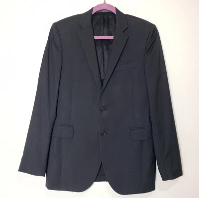 Blazer Chaqueta Ciudad COSTUME NATIONAL Lana Gris Rayas Talla 50 Italia Puño Cirujano Foto 1 de 4