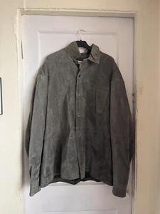 Sundance Suede Olive Green Leather Jacket Men’s Sz XXL - Picture 1 of 6