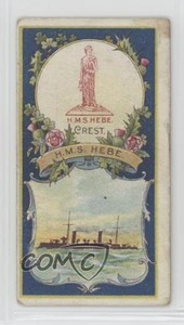 1901 Hill's Battleships & Crests Tobacco HMS HEBE #13 3q4