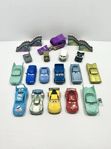 Disney Pixar Mattel Die Cast Cars & Mini Racers + Ramps Mixed Lot of 16 McQueen - Picture 1 of 12
