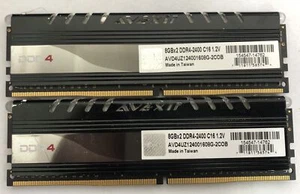 AVEXIR GAMING RAM LED 16GB kit (2x8GB) DDR4 2400MHZ CL16 1.2V DIMM 288PIN - Picture 1 of 2