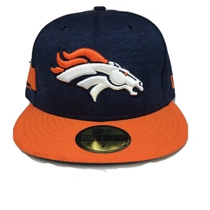 Denver Broncos New Era NFL Flatbrim Cap Hat Brand New Size 55.8cm - 7 - Picture 1 of 5