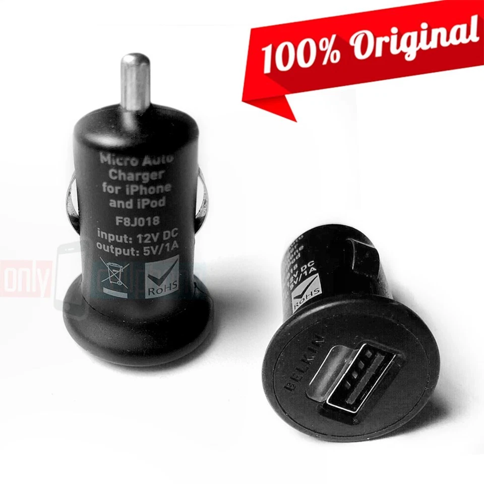 NUEVO OEM Belkin 5V/1A Universal USB Cargador de Coche Adaptador para Galaxy iPhone iPad Foto 1 de 4