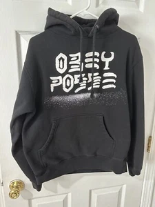 Obey Posse Hoodie Langarm schwarz Grafik Größe Small - Bild 1 von 4