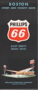 1963 Phillips 66 Road Map: Boston Street and Vicinity Maps NOS - Picture 1 of 1