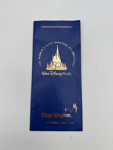 Walt Disney World 50th Anniversary Theme Park Commemorative Guide Map Oct 1 2021 - Bild 1 von 3