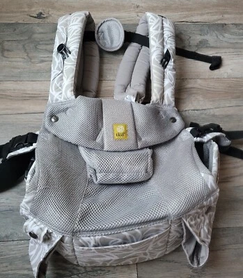  Suporte lombar traseiro LILLEbaby Airflow cinza branco muito bom estado usado - Imagem 1 de 4