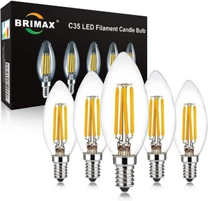 E14 LED Candle Light Bulbs 4W 6W Dimmable Energy Saving Bulb 2700K Warm White AU - Picture 1 of 14