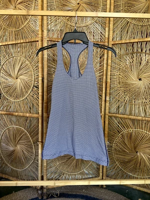 Camiseta sin mangas Lululemon a cuadros espalda cruzada Foto 1 de 3