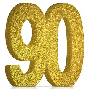 90th Birthday Decorations for Men and Women90th Anniversary DecorationsGold G... - Picture 1 of 7