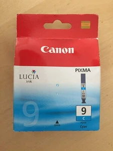 Genuine Canon Ink - PGI-9 CYAN / PIXMA PRO-9500 & MARK II (INC VAT) BOXED - Picture 1 of 1