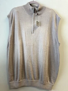NWT Douglas Anthony Men’s Alashan Cashmere Sweater Vest Smoky Lavender Size Xl - Picture 1 of 10