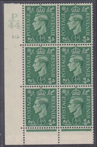 1/2d grüner Zylinderblocksteuerung P44 132 Dot 6B(E/P) UNMONTIERT NEUWERTIG/MNH - Bild 1 von 1