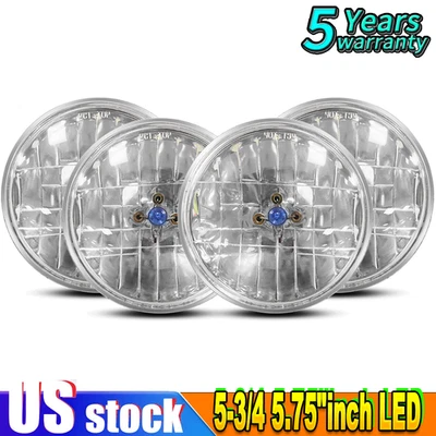 For Ford Galaxie 500 1962-1974 4pc 5.75" 5-3/4inch Round LED Headlights Upgrade - Image 1 of 4