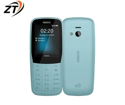 Original Nokia 220 Dual SIM Bluetooth Factory Unlocked LTE 4G Feature Phone Blue - Image 1 of 4