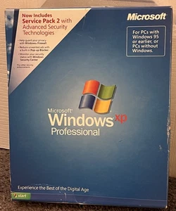 Microsoft Windows XP Professional w/SP2 Full English Retail MS WIN PRO =SEALED= - Picture 1 of 9