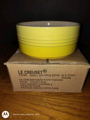 Le Creuset Large 1.00 Quart Soleil Yellow Souffle Dish  - Image 1 of 4