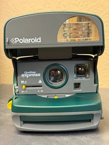 VTG Polaroid One Step Express Green 600 Instant Film Camera Works *Broken Handle - Picture 1 of 7