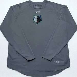 Reebok NBA Fusion Y2K Minnesota Timberwolves long sleeve shirt Adult LARGE L - Picture 1 of 9