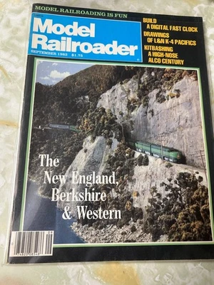 Model Railroader Magazine September 1983 New England Berkshire Western PFM Foto 1 de 2